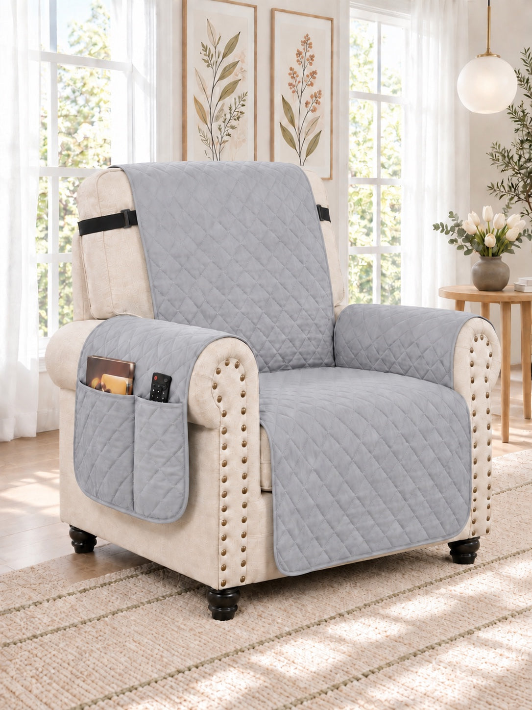 Recliner in Light Gray