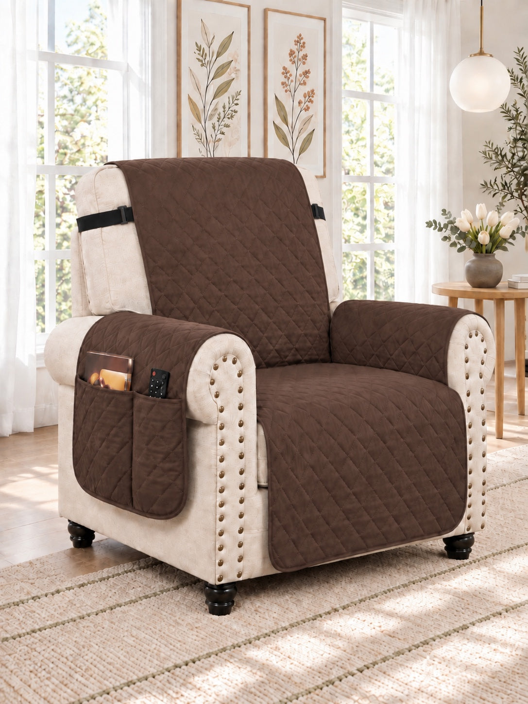 Recliner in Chocolate Brown