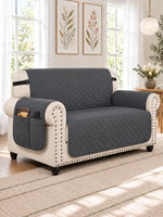 Loveseat in Charcoal Gray
