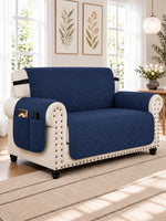 Loveseat in Navy Blue