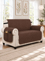 Loveseat in Chocolate Brown