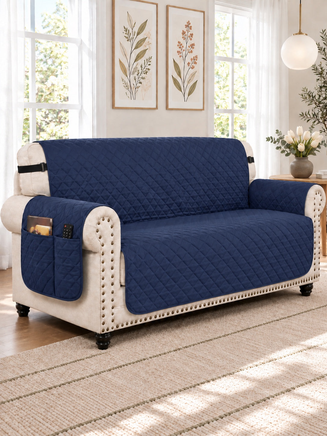 Sofa and XL Sofa in Navy Blue