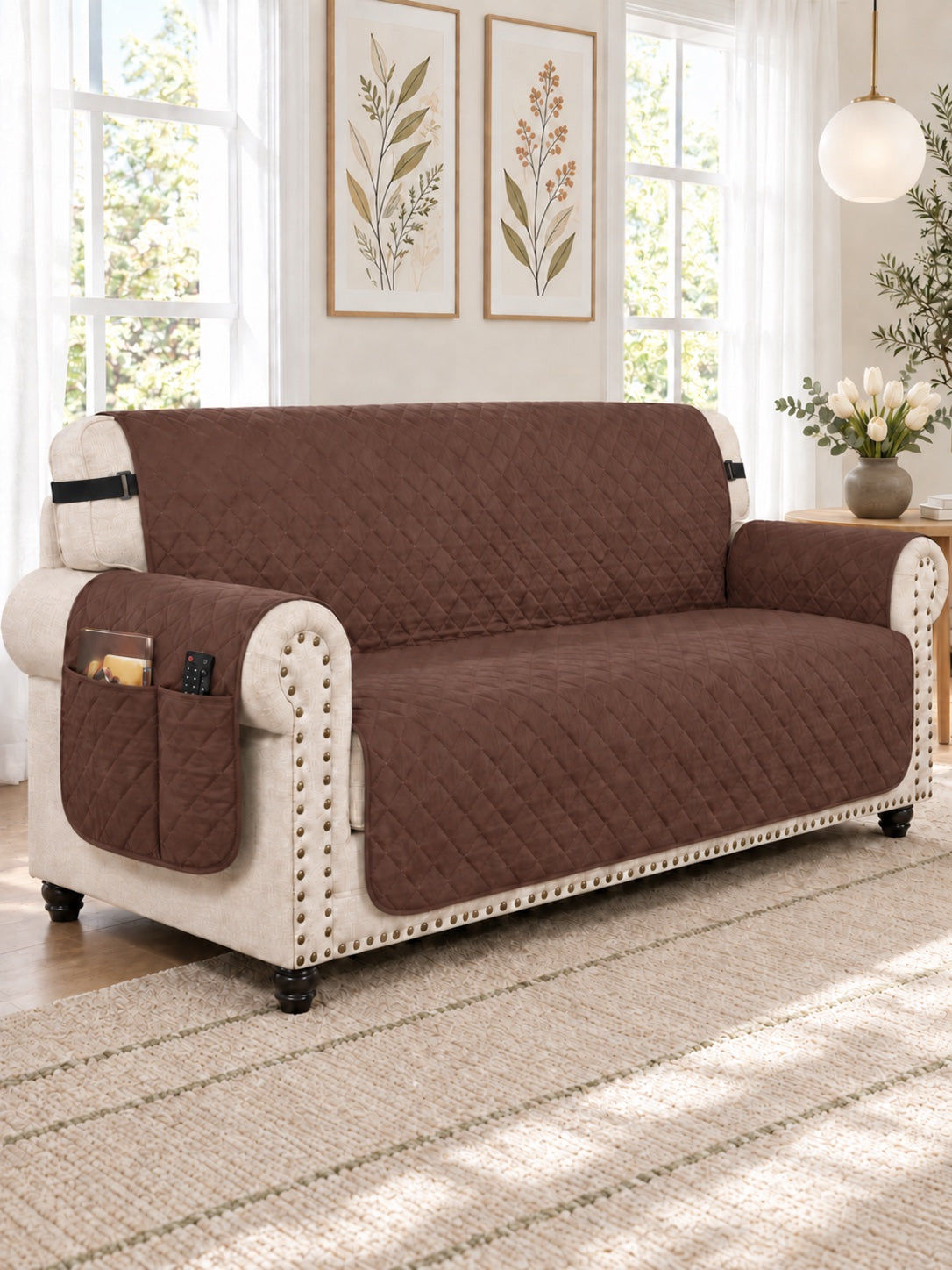 Sofa and XL Sofa in Chocolate Brown